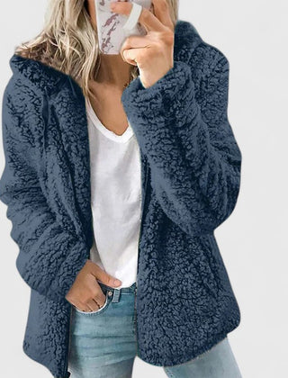 Women's Casual Jacket Relaxed Fit Long Sleeve Zipper Closure Everyday Wear