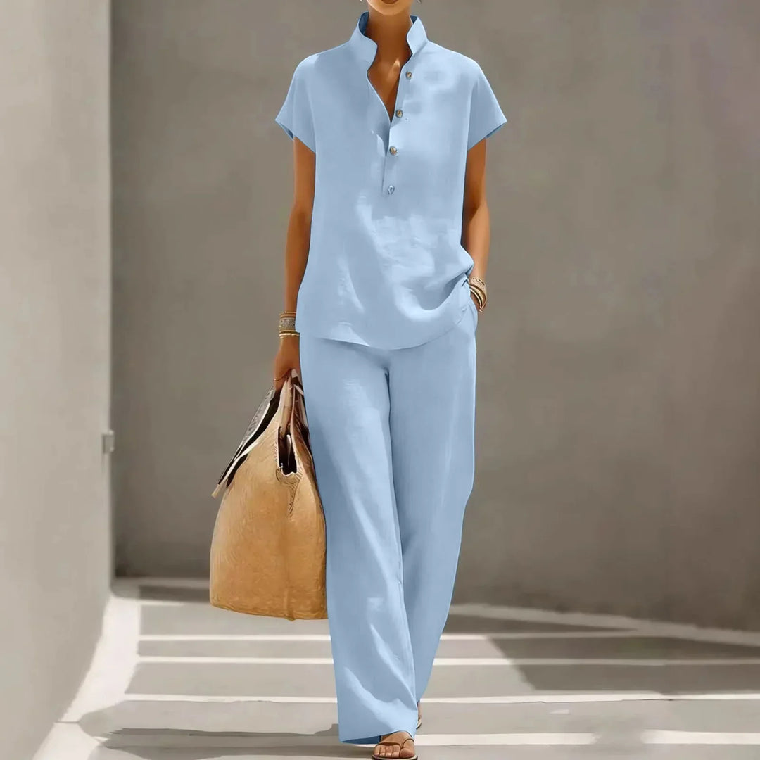 Women’s Stylish Linen Matching Set | Chic