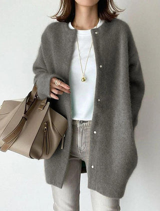 Women's Relaxed Fit Coat Long Sleeve Open Front Layering Casual Everyday
