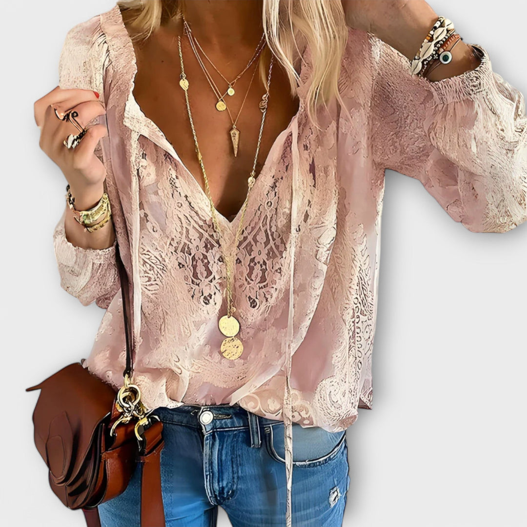 Women’s Elegant Lace Blouse | Chic Design