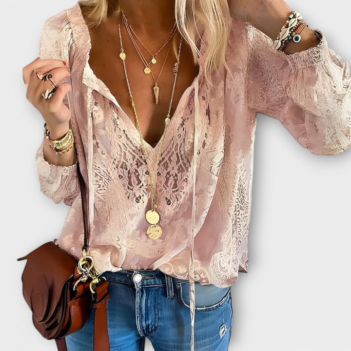 Women’s Elegant Lace Blouse | Chic Design
