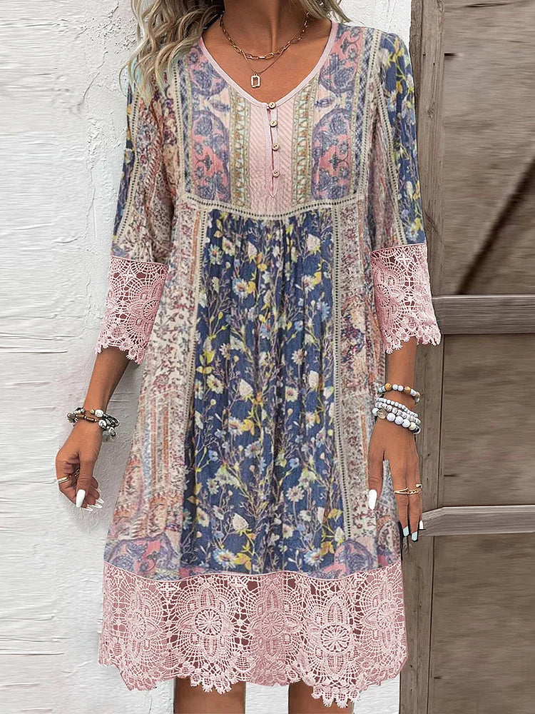 Women's Lace Midi Dress Outfit for Summer Holidays Weddings Parties and Everyday Wear