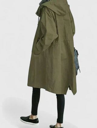 Women's Stylish Long Coat Tailored Fit Double-Breasted Classic Everyday