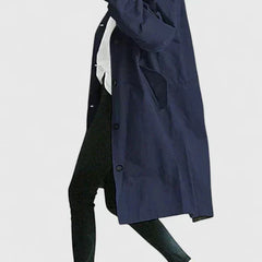 Women's Stylish Long Coat Tailored Fit Double-Breasted Classic Everyday