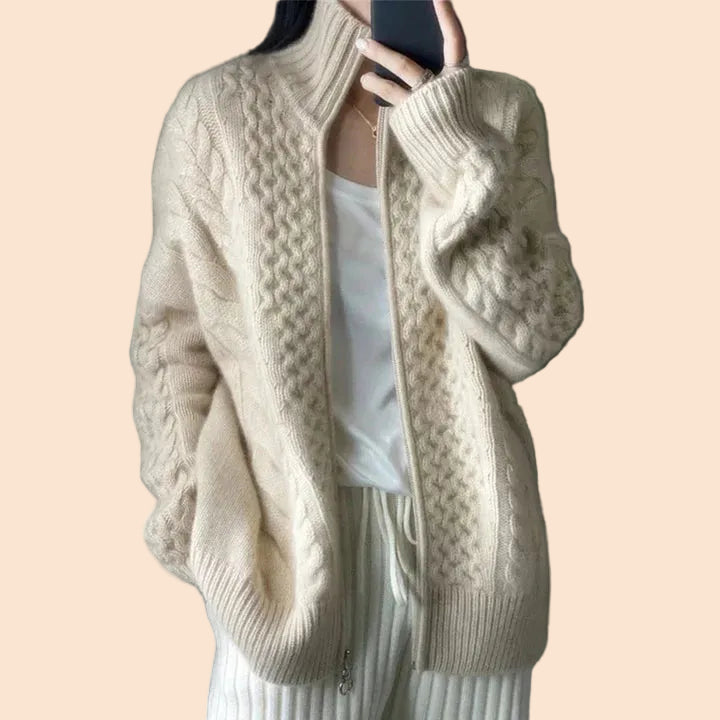 Women's Cozy Cardigan Open Front Long Sleeve Relaxed Fit Layering