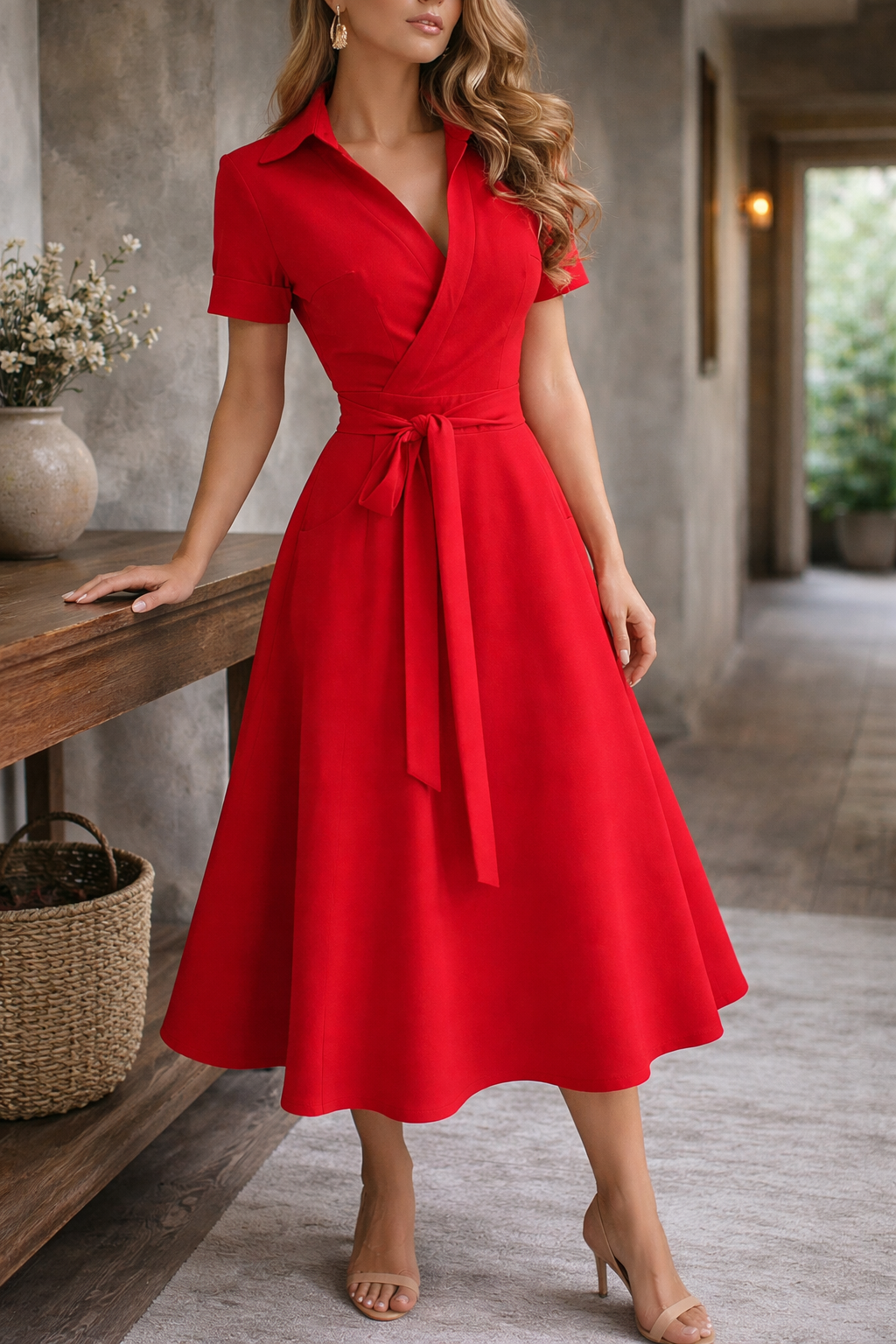 Women's Off-Shoulder Midi Dress Outfit for Summer Holidays Weddings Parties and Everyday Wear