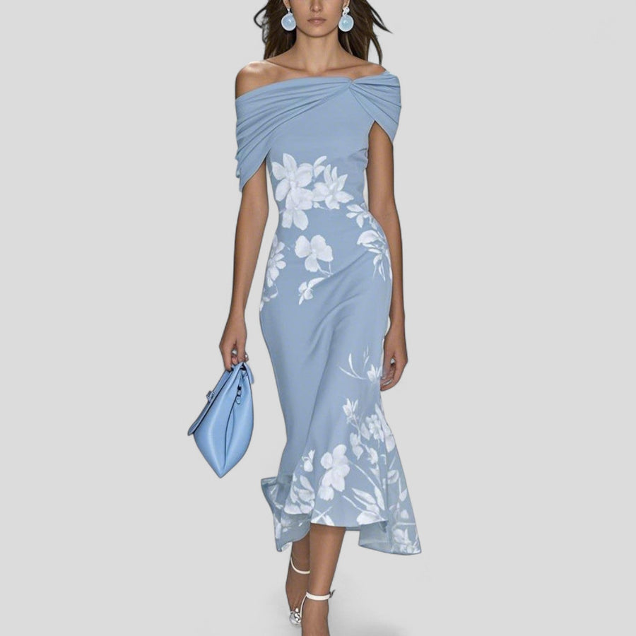 Women's Print Midi Summer Dress Outfit for Summer Holidays Weddings Parties and Everyday Wear