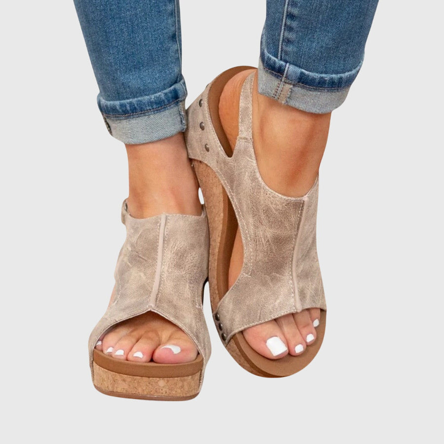 Women's Casual Open Toe Sandals Adjustable Straps Lightweight Everyday Style