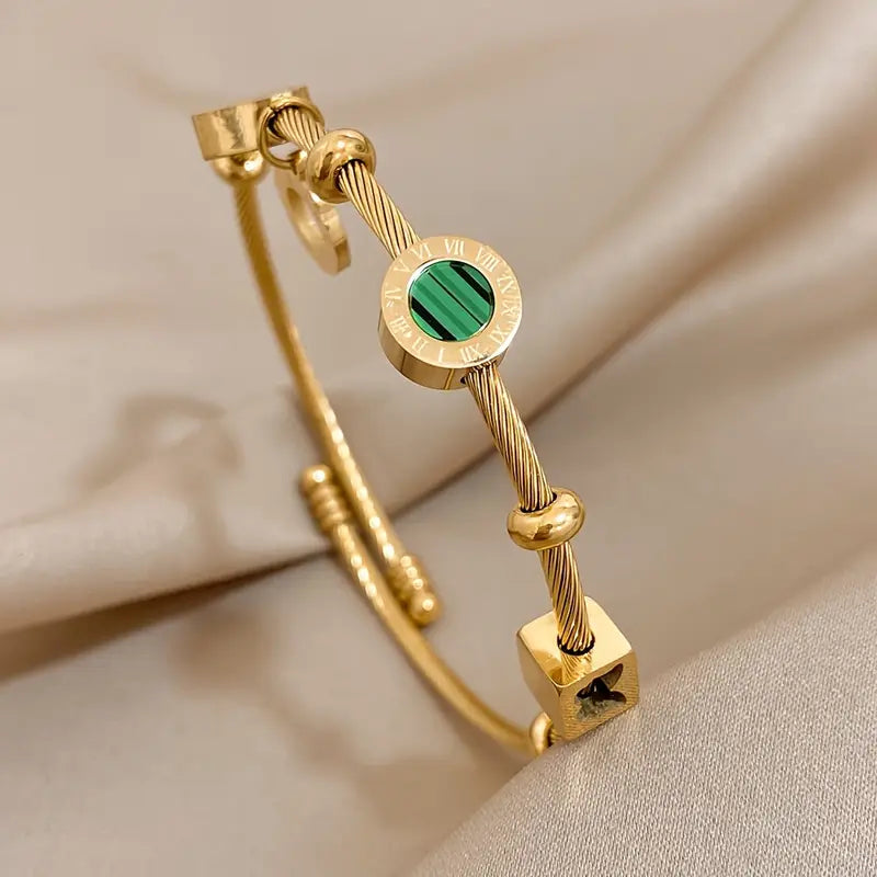 Women's Gold Bracelet Statement Jewellery Jewelry Gift for Women Weddings Parties Prom and Everyday Wear
