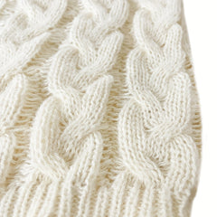 Women's Relaxed V-Neck Sweater Cable Knit Casual Layering Everyday Style