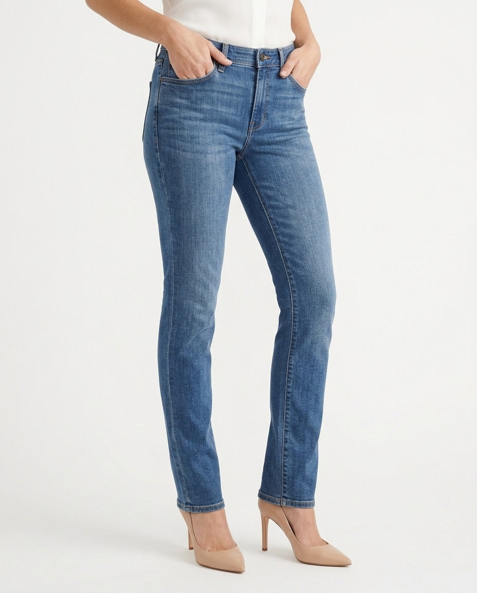 Women's High Waisted Slim Flare Jeans