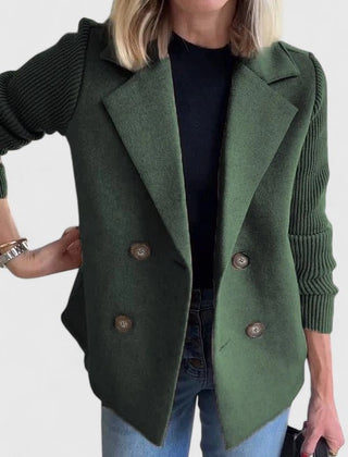 Women's Tailored Blazer Structured Fit Single-Breasted Classic Office