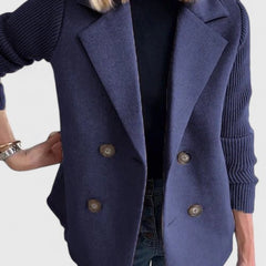 Women's Tailored Blazer Structured Fit Single-Breasted Classic Office