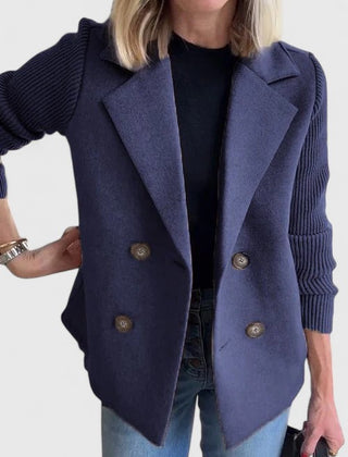 Women's Tailored Blazer Structured Fit Single-Breasted Classic Office