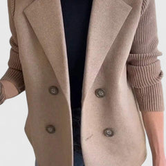 Women's Tailored Blazer Structured Fit Single-Breasted Classic Office