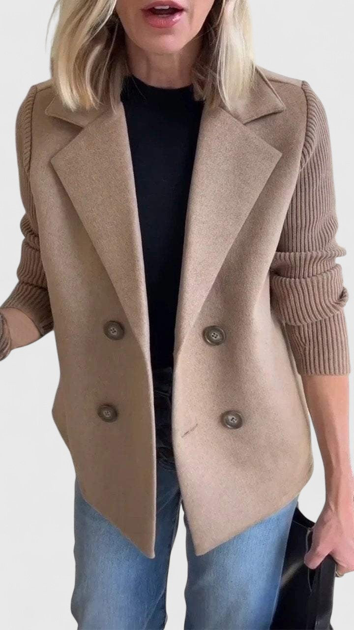 Women's Tailored Blazer Structured Fit Single-Breasted Classic Office