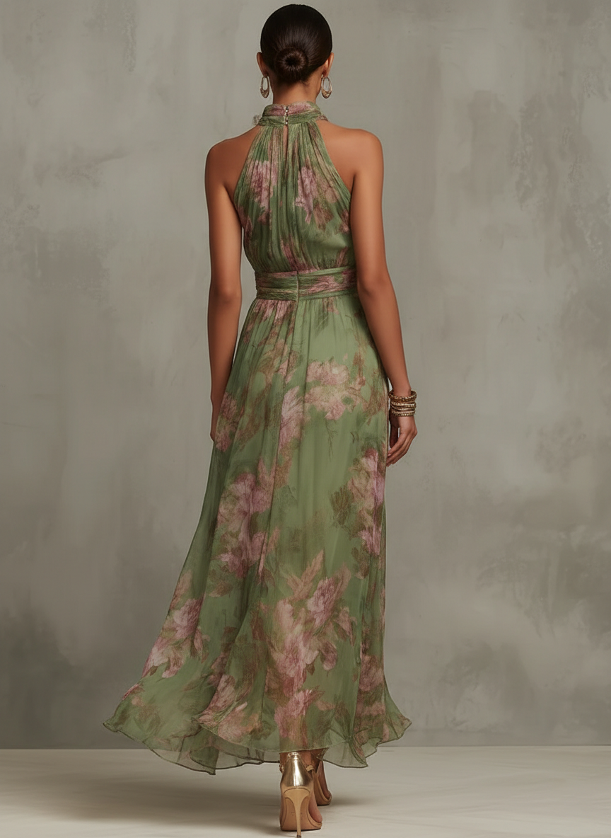 Women's Floral Maxi Dress Outfit for Summer Holidays Weddings Parties and Everyday Wear