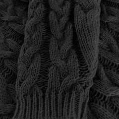 Women's Relaxed V-Neck Sweater Cable Knit Casual Layering Everyday Style