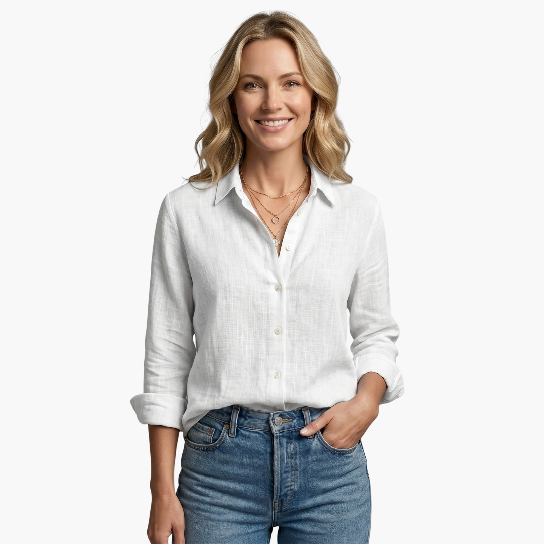Women's Casual Shirt Outfit for Work Brunch Casual Days and Everyday Wear