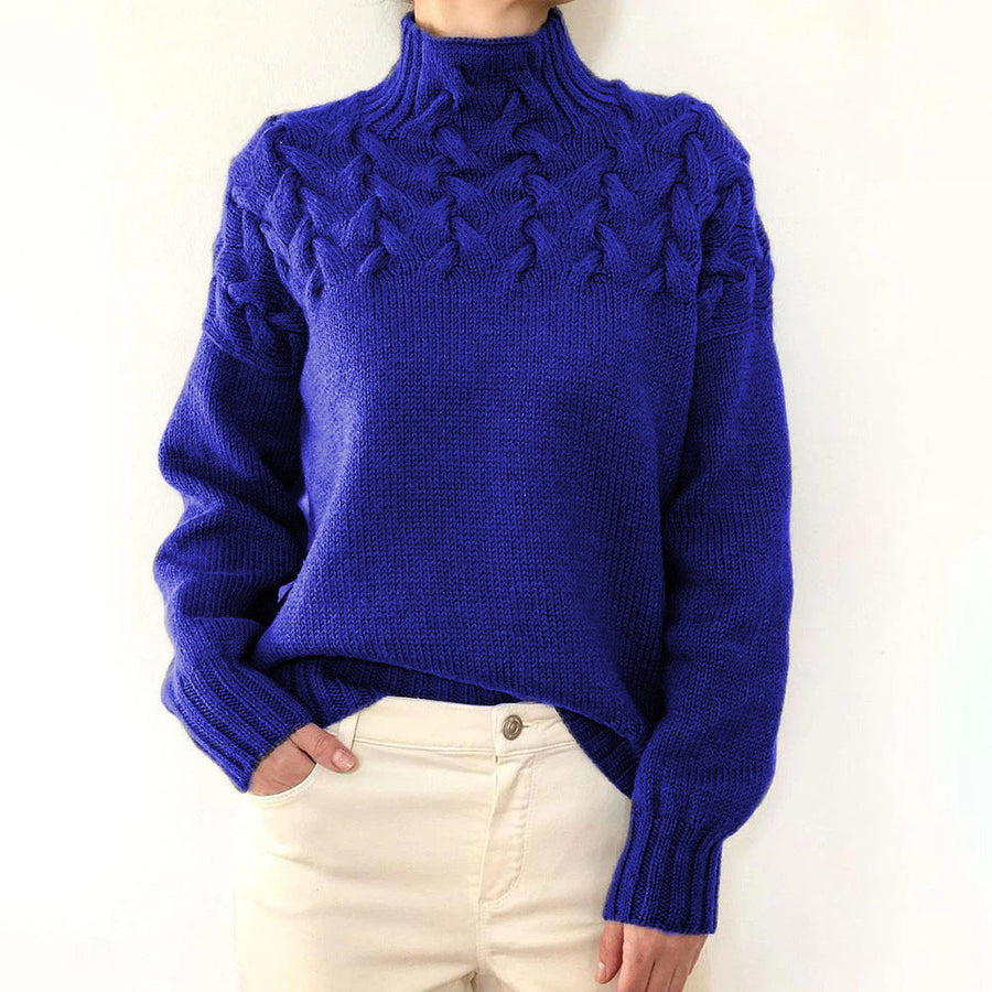 Women's Turtleneck Sweater Long Sleeve Fitted Casual Everyday Wear