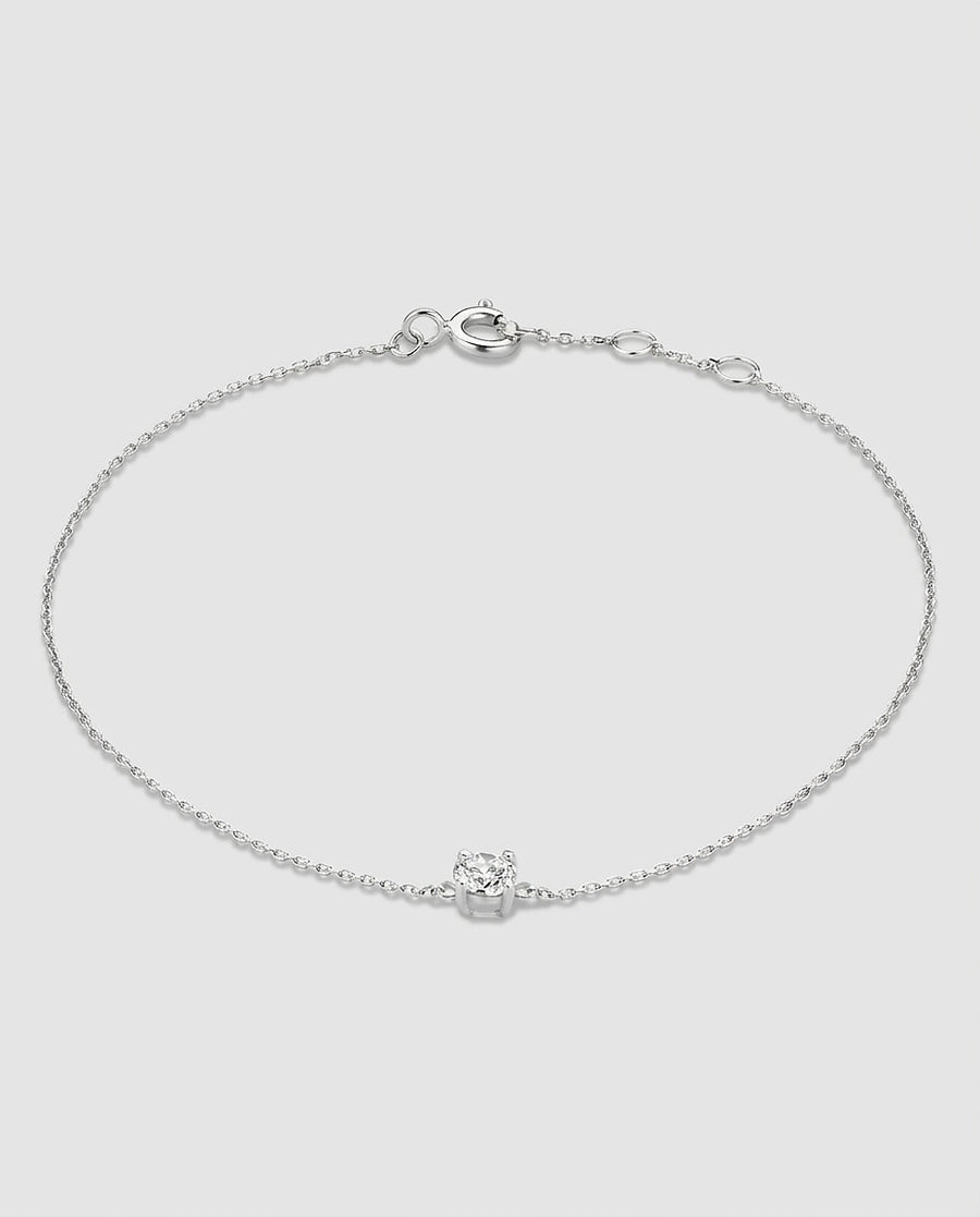 Women's Gold Moissanite Bracelet Statement Jewellery Jewelry Gift for Women Weddings Parties Prom and Everyday Wear - White Gold Front [Lystr 6aca5124cb043f6c72074c23:white gold:front]