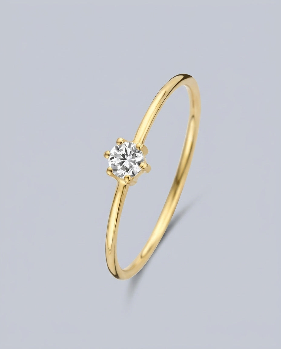 Women's Gold Ring Statement Jewellery Jewelry Gift for Women Weddings Parties Prom and Everyday Wear - Front [Lystr 6aca5a6e54da811b62974582:front]