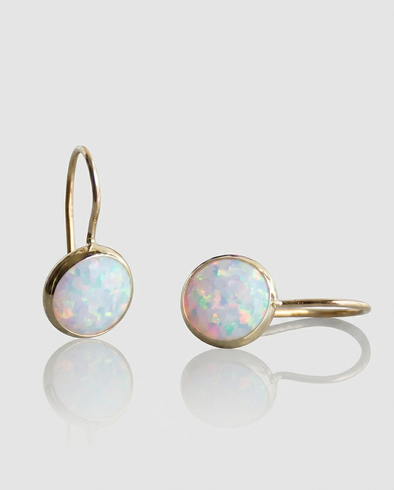 Women's Gold Opal Earrings Statement Jewellery Jewelry Gift for Women Weddings Parties Prom and Everyday Wear