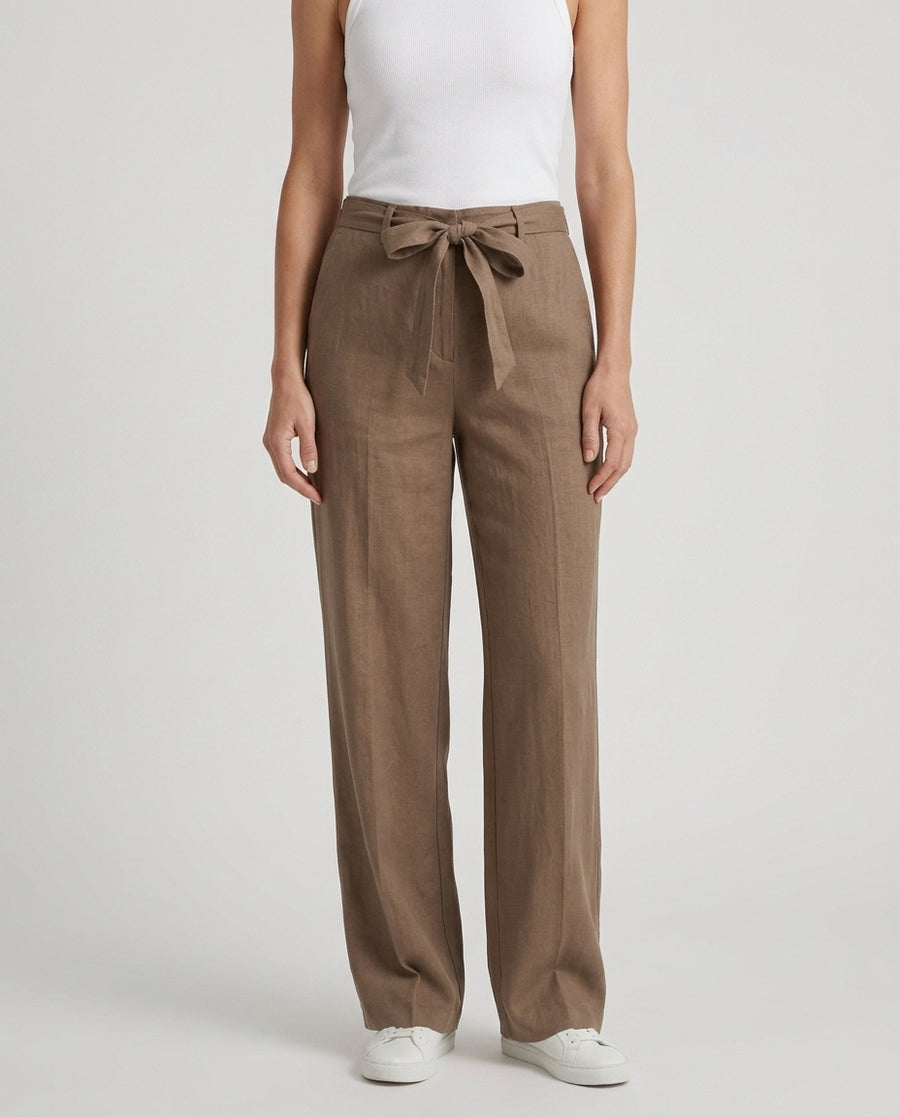 Women's Flowing Wide Leg Summer Trousers Pants Outfit for Work Casual Days Holidays and Everyday Wear - Front [Lystr 6aca7ba84dcd070456decf98:front]