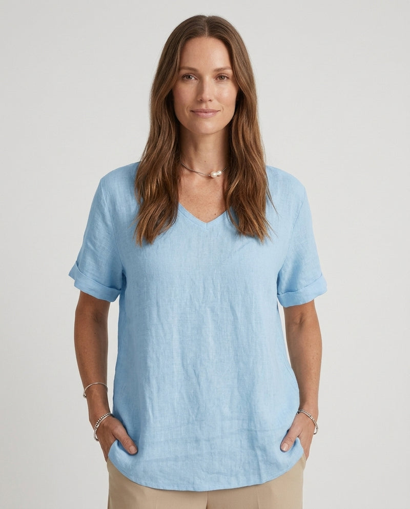 Women's Casual T-Shirt Short Sleeve Outfit for Work Brunch Casual Days and Everyday Wear