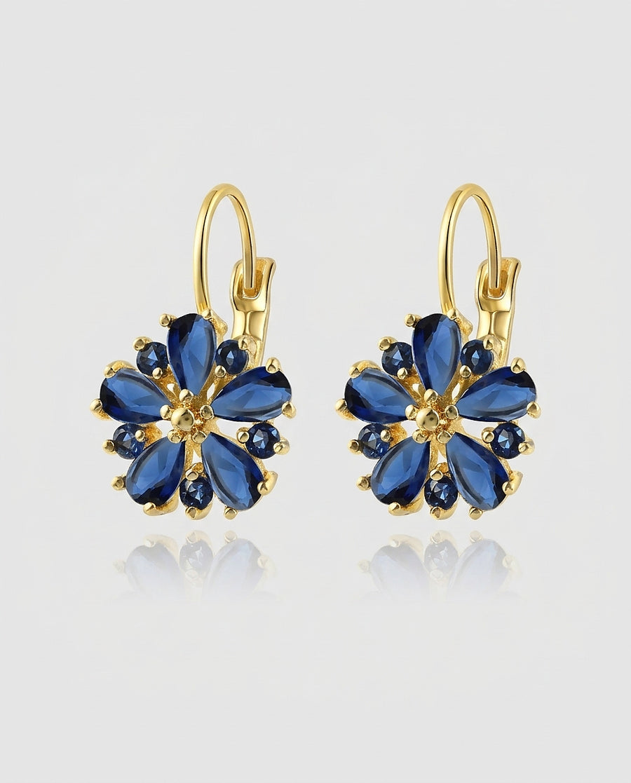 Women's Gold Dangle Earrings Statement Jewelry Gift for Women Weddings Parties Prom and Everyday Wear - Front [Lystr 6acb298455a6208493d7ae4f:front]