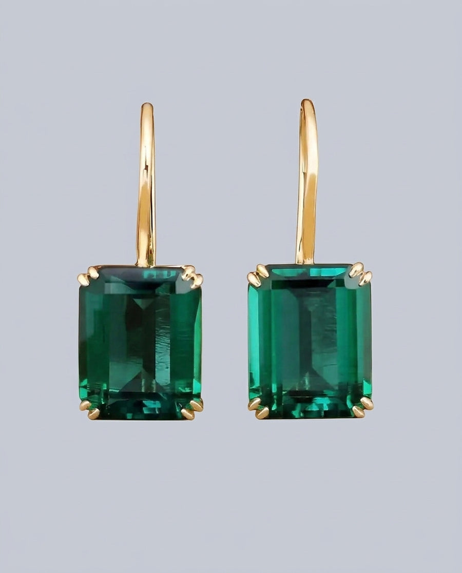Women's Gold Dangle Earrings Statement Jewellery Jewelry Gift for Women Weddings Parties Prom and Everyday Wear - Front [Lystr 6acb307455a6208493d7ae63:front]