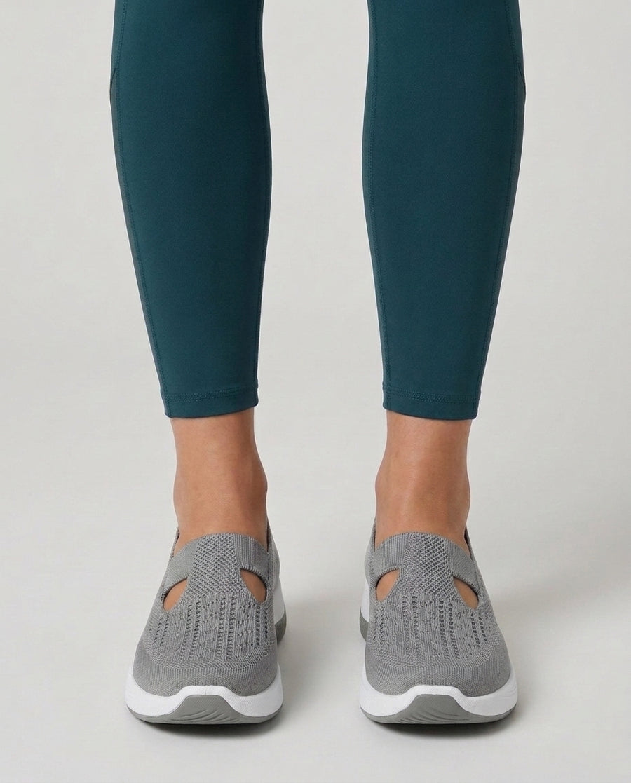 Women's Casual Slip-On Shoes Outfit for Weddings Parties Holidays Occasions and Everyday Wear - Grey Front [Lystr 6ad9e3e511266a674cd3e69b:grey:front]