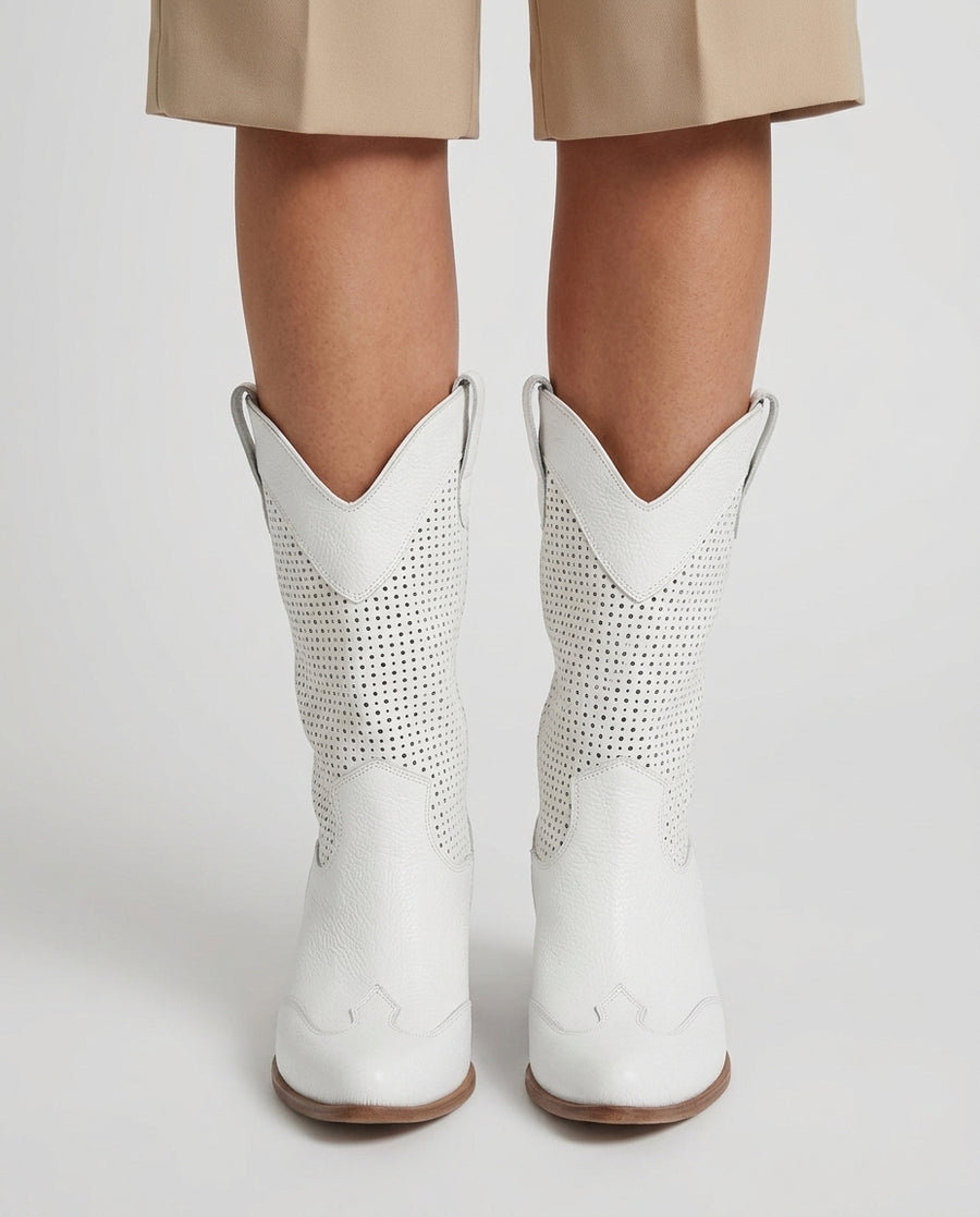 Women's Cowboy Style Western Footwear Boots Footwear for Summer Holidays Weddings Parties and Everyday Wear - Front [Lystr 6adb4f919bc79a082044c4cf:front]