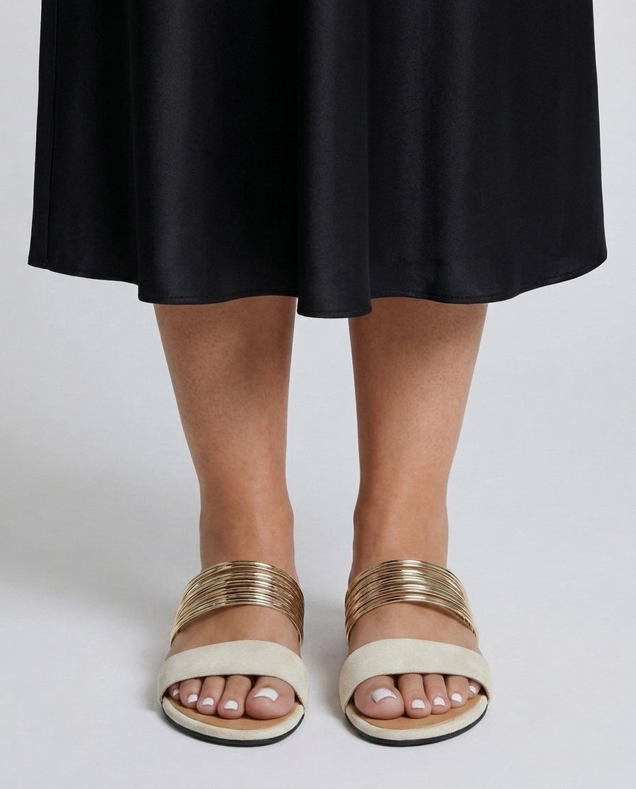 Women's Summer Footwear Outfit for Weddings Parties Holidays Occasions and Everyday Wear - Cream White Front [Lystr 6adf00b99f2f44f45a87fade:cream white:front]