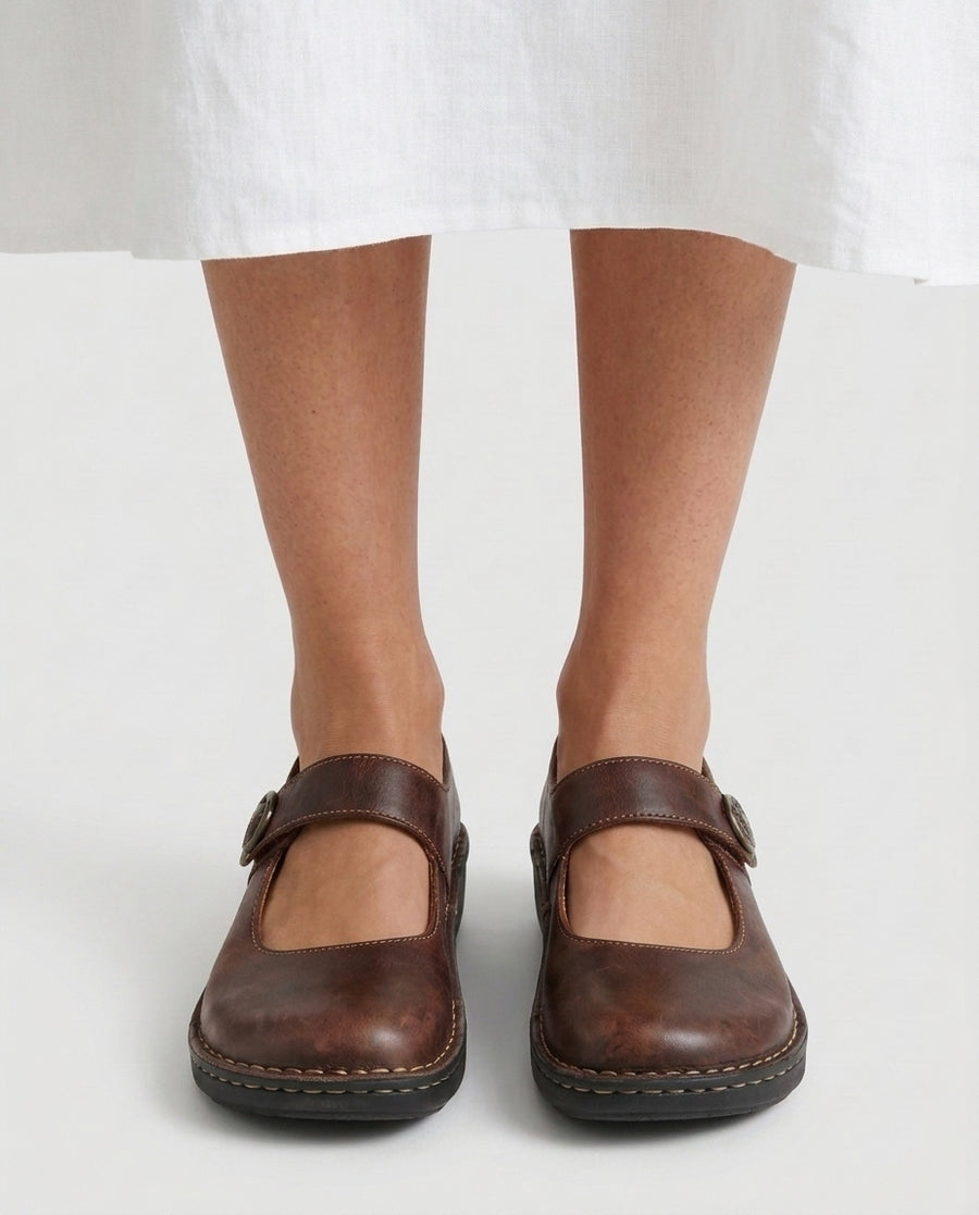 Women's Everyday Footwear Outfit for Parties Holidays Occasions and Everyday Wear - Brown Front [Lystr 6adf07b59f2f44f45a87fafa:brown:front]