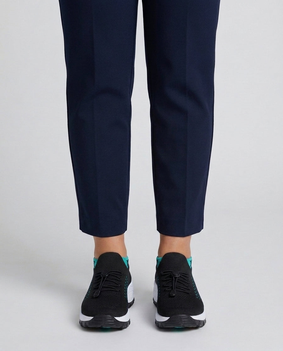 Women's Casual Comfort Shoes Outfit for Weddings Parties Holidays Occasions and Everyday Wear - Black/Teal Front [Lystr 6ae454b7e26ad7f2779c69fa:black teal:front]