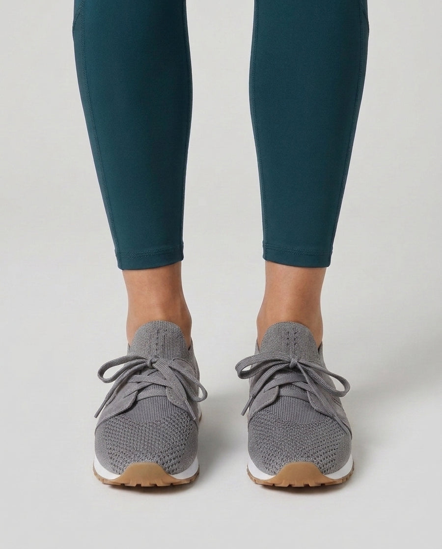 Women's Bow Slip-On Casual Sneakers Footwear for Summer Holidays Weddings Parties and Everyday Wear - Gray Front [Lystr 6ae4554de26ad7f2779c69fc:gray:front]
