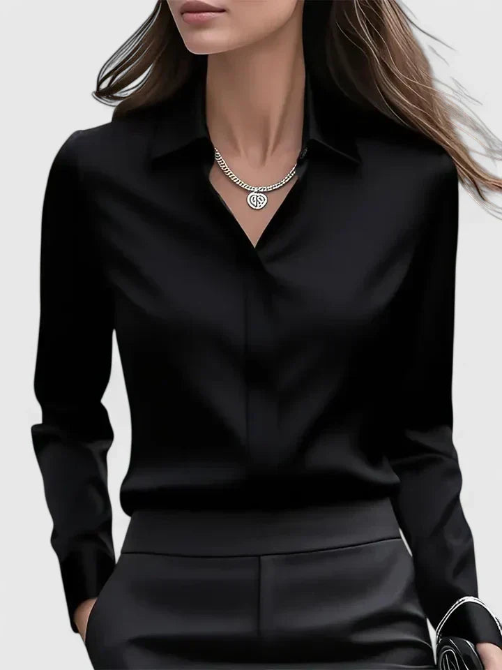 Women's Oversized Button-Down Shirt Relaxed Fit Long Sleeve Casual Everyday