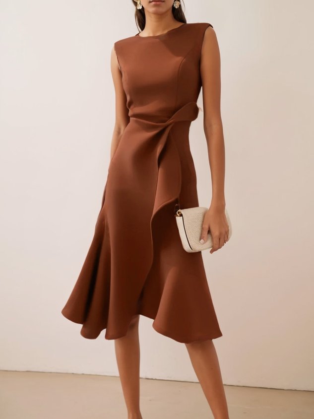 Women's Casual Midi Dress Outfit for Summer Holidays Weddings Parties and Everyday Wear