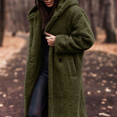 Women's Classic Winter Coat Tailored Fit Long Sleeve Button Closure Stylish Warmth