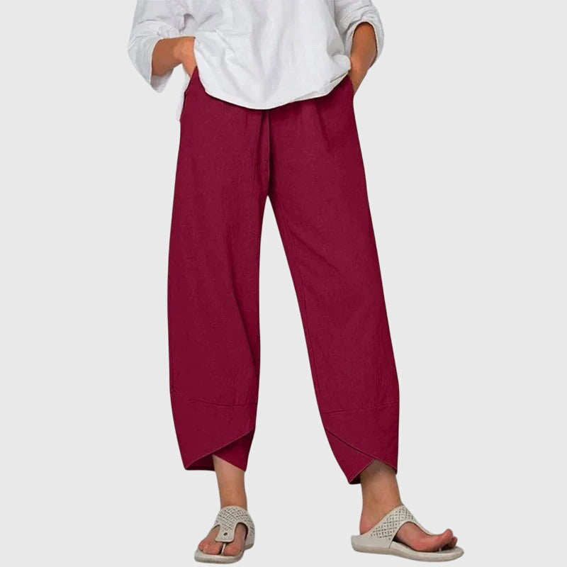 Women's Relaxed Pants Outfit for Work Casual Days Holidays and Everyday Wear