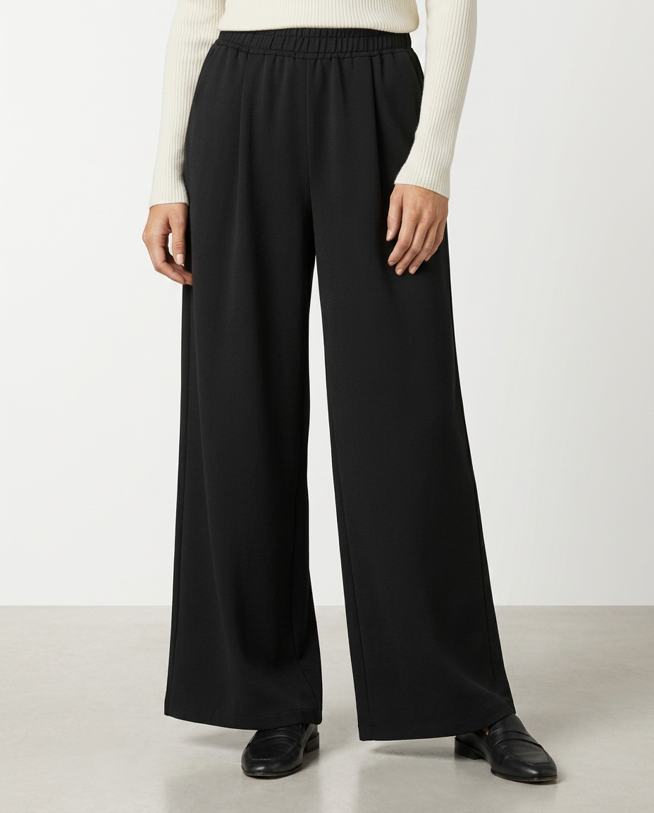 Women's High Waist Wide Leg Trousers Pants Outfit for Work Casual Days Holidays and Everyday Wear