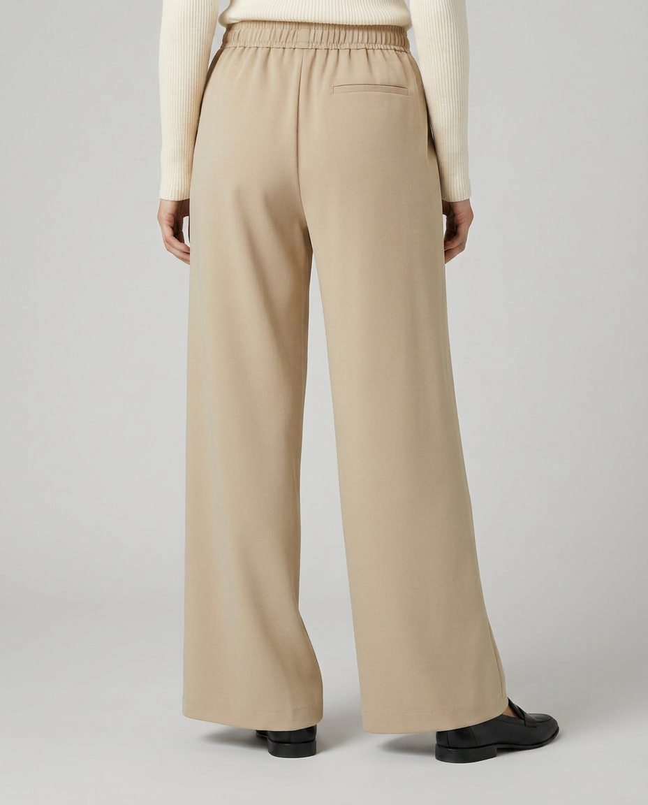 Women's High Waist Wide Leg Trousers Pants Outfit for Work Casual Days Holidays and Everyday Wear
