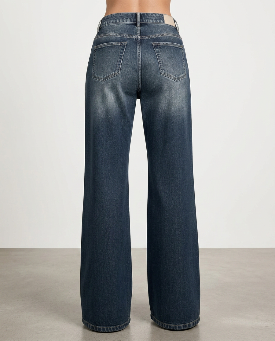 Women's Mid-Waist Wide-Leg Trousers Pants Outfit for Work Casual Days Holidays and Everyday Wear