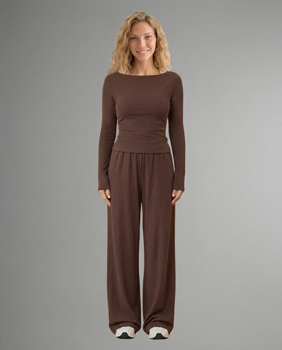 Women's Relaxed Fit Trousers Pants Casual Set Outfit for Work Casual Days Holidays and Everyday Wear