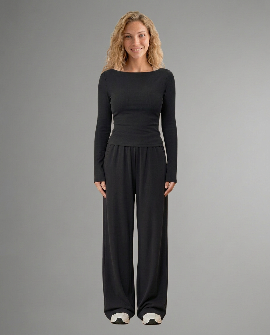 Women's Relaxed Fit Trousers Pants Casual Set Outfit for Work Casual Days Holidays and Everyday Wear