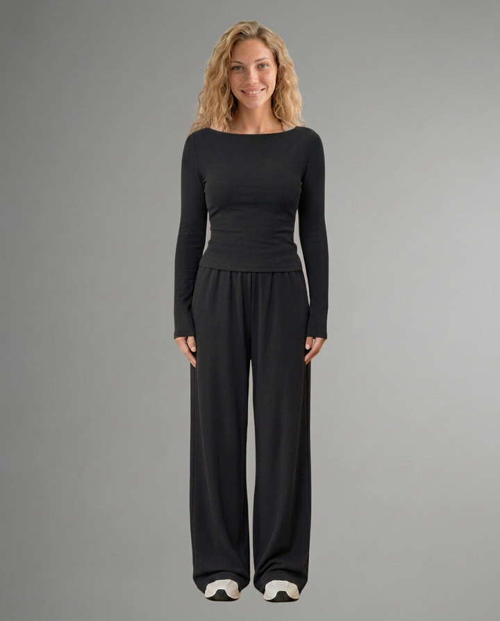 Women’s Relaxed Fit Trousers Set | Casual