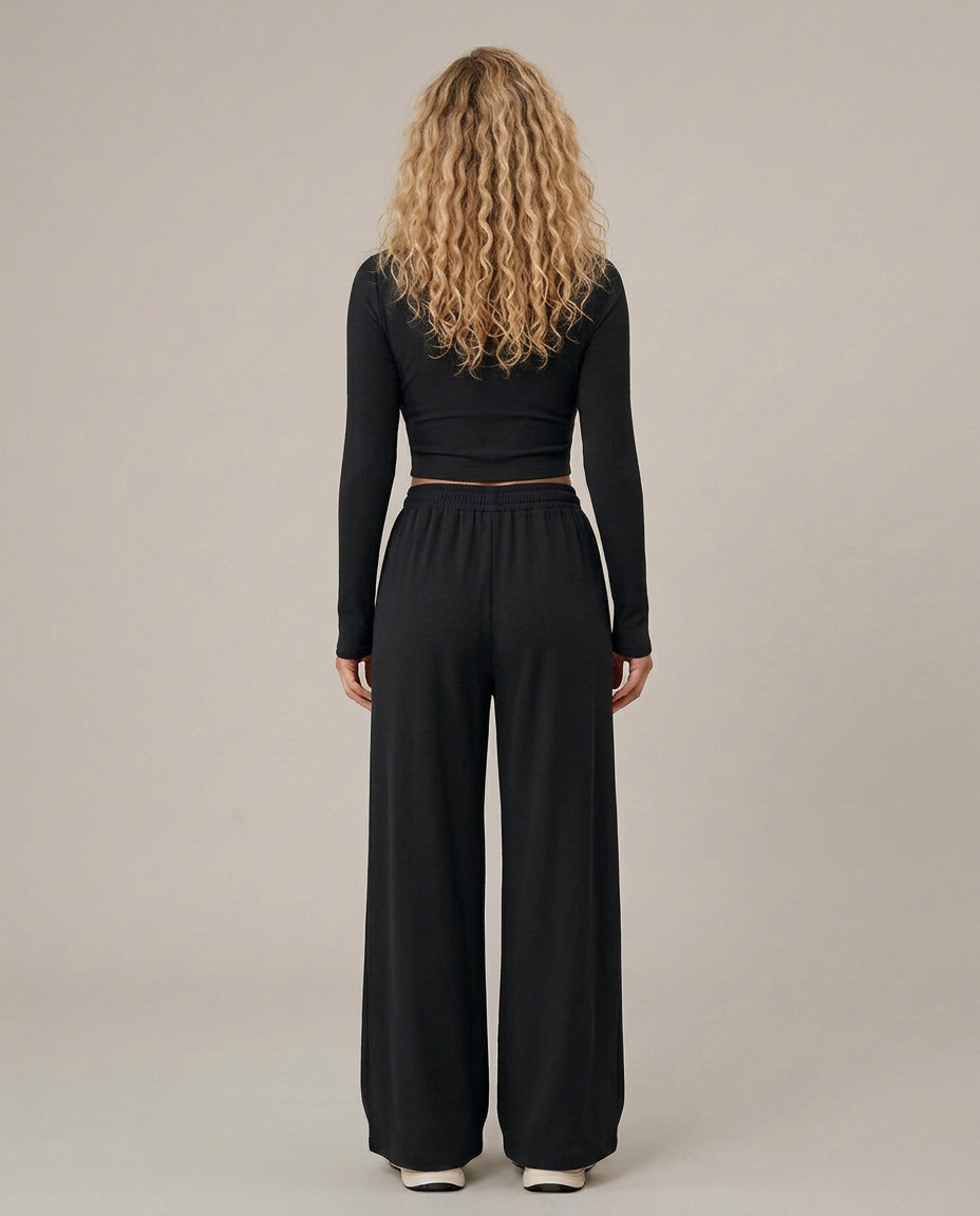 Women's Relaxed Fit Trousers Pants Casual Set Outfit for Work Casual Days Holidays and Everyday Wear