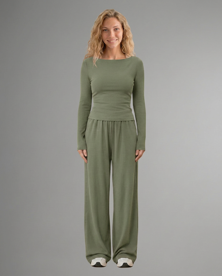 Women’s Relaxed Fit Trousers Set | Casual