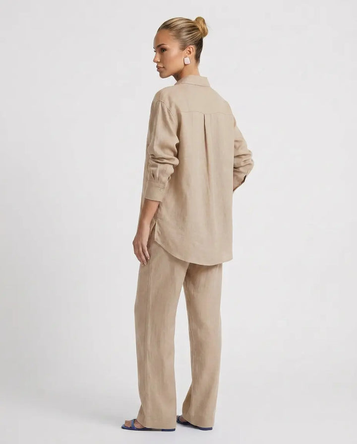 Women’s Stylish Button-Up Shirt Set | Chic Two-Piece